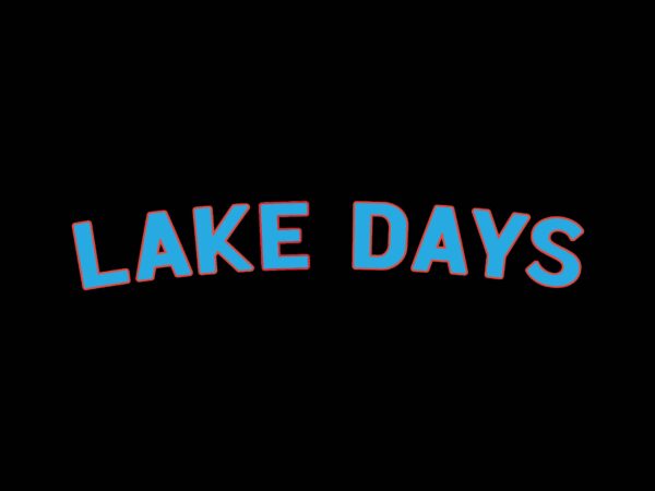 Lake days t shirt vector graphic