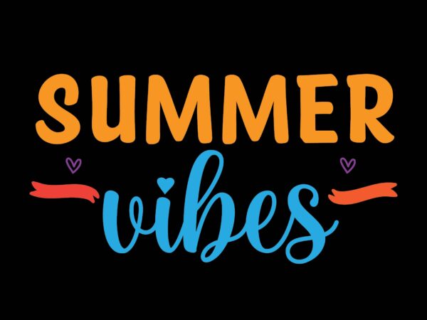 Summer vibes t shirt template vector