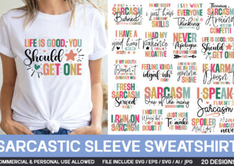 Funny Sarcastic Svg Bundle t shirt graphic design