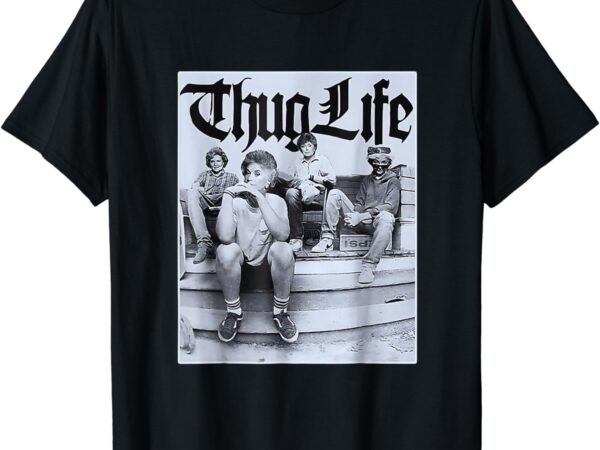 Vintage girls golden thug life 80’s retro t-shirt