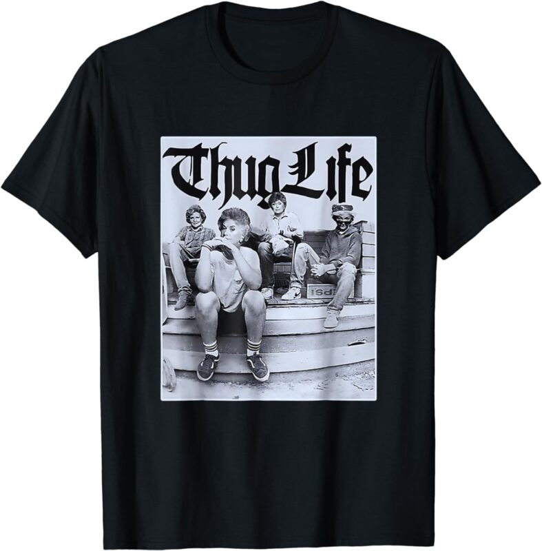 Vintage Girls Golden Thug Life 80’s Retro T-Shirt