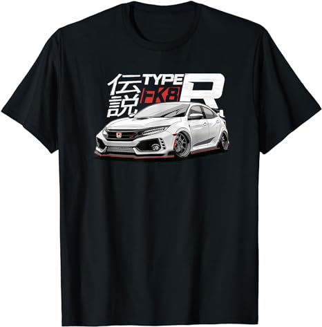 White Fk8 Civic – JDM Type R T-Shirt