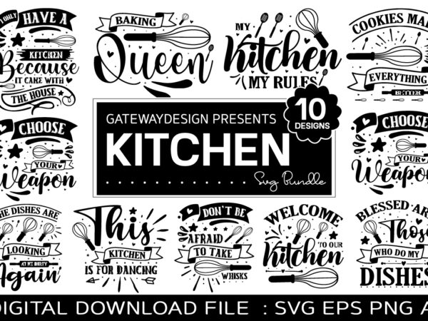 Kitchen svg bundle/funny design