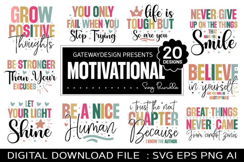 Motivational Svg Bundle