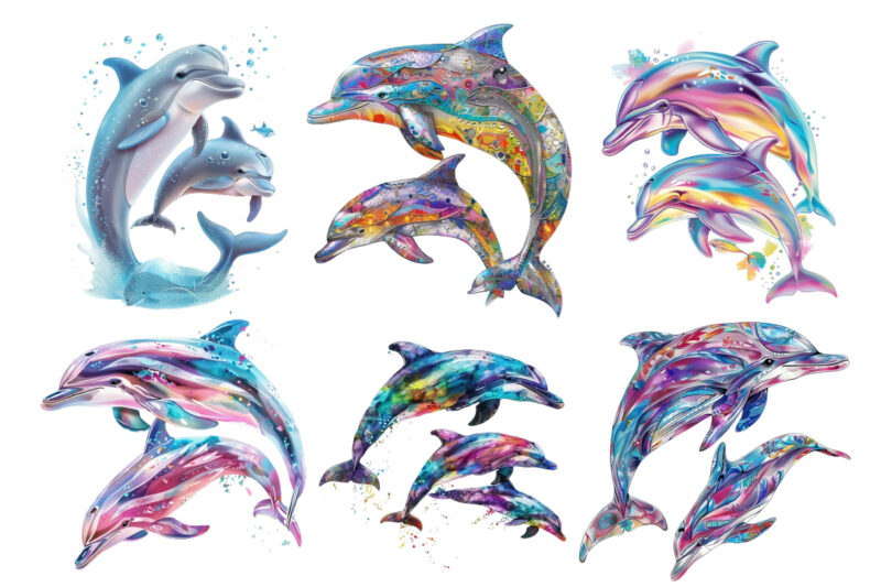 Watercolor Dolphin Clipart,Digital Illustration Dolphins,Illustration Dolphin,Dolphin Transparent,Dolphin Sublimation,Dolphin Waterslide,Bab