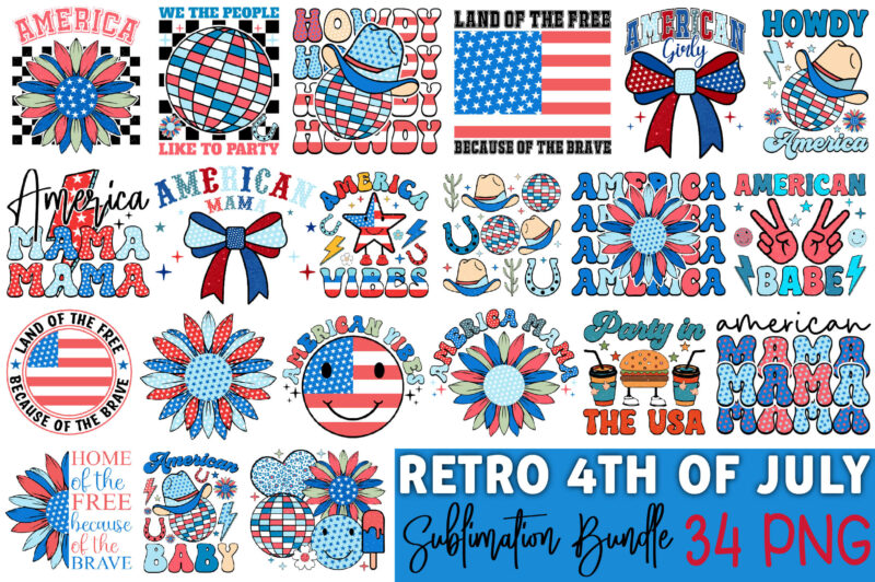 Retro 4th of July Sublimation Bundle