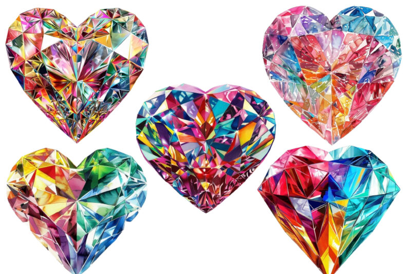 Love Diamond sublimation Clipart