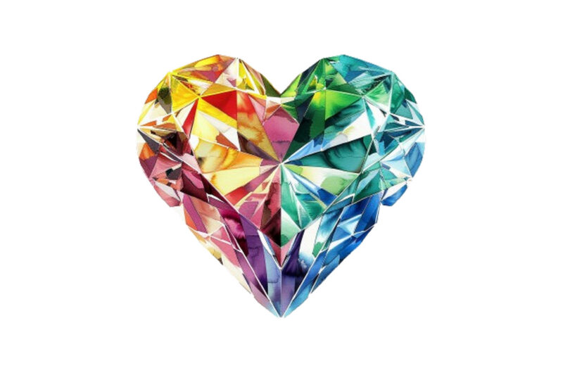 Love Diamond sublimation Clipart