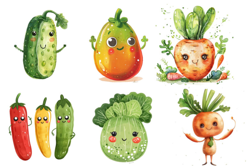 cute Vegetable Clipart