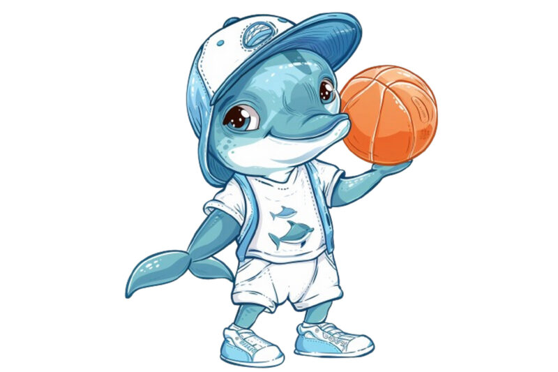 baby dolphin basketball player