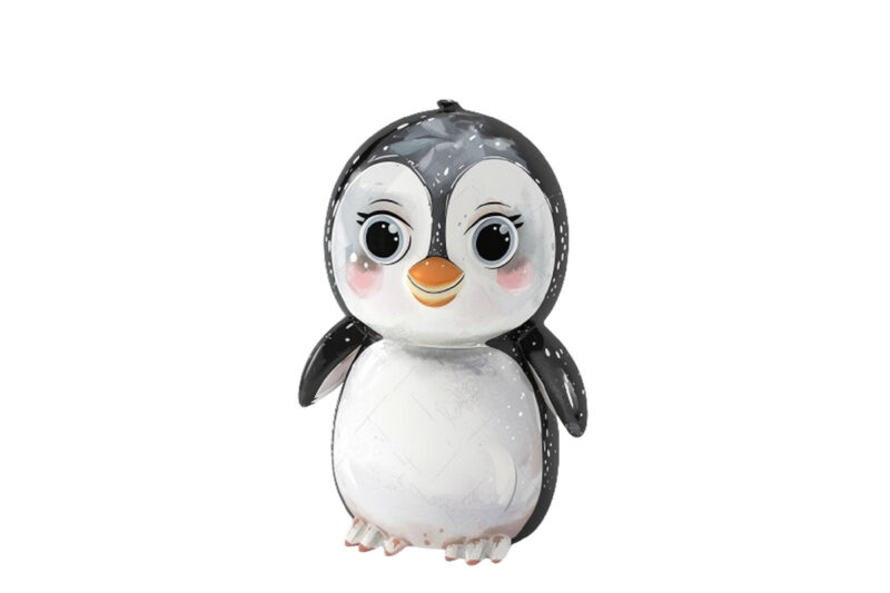 cartoon penguin full body clipart