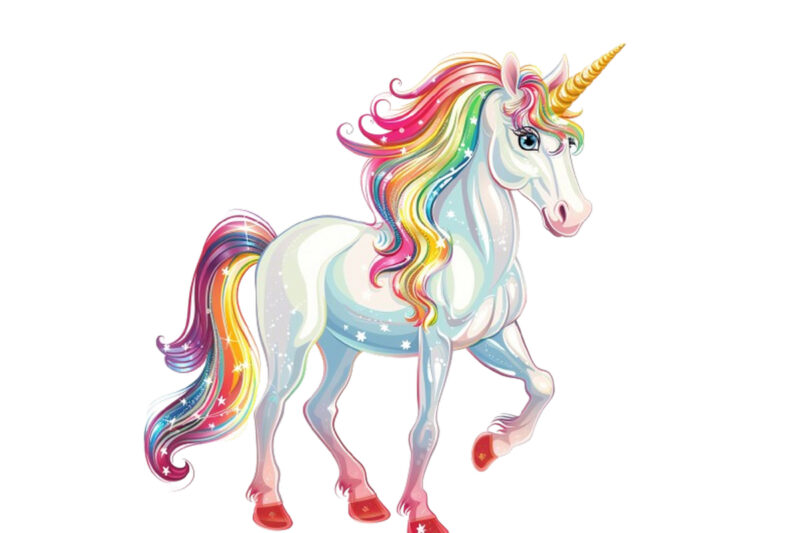 cute unicorn sublimation clipart