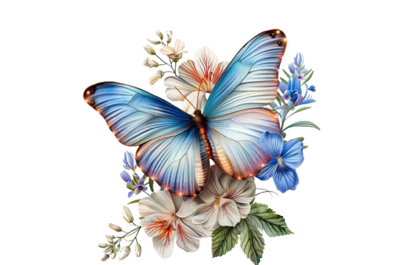 flower Spring Butterfly Clipart