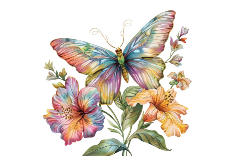 flower Spring Butterfly Clipart