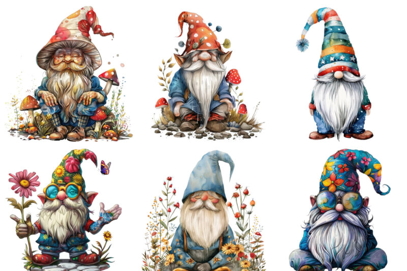 funny Gnome Clipart