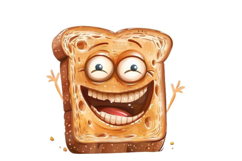 funny bread clipart