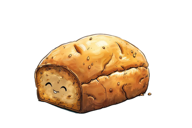 funny bread clipart