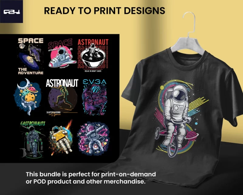 79 Astronaut T-Shirt Design Bundle, Streetwear Design, Aesthetic Design, Urban Streetstyle, Urban Streetwear, Urban svg, DTF, DTG