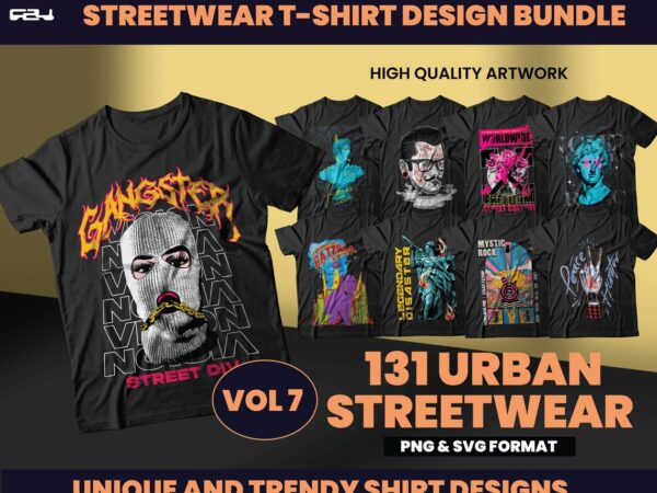 131 urban streetwear designs, t-shirt design bundle, streetwear designs, aesthetic design, urban shirt designs, graphics shirt, dtf, dtg