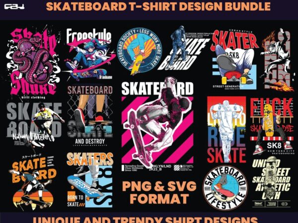 60 skateboard design bundle , skate design, t-shirt design, streetwear design, skateboard design, urban shirt design, graphics tee, dtf, dtg