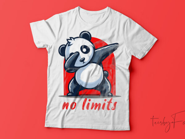 No limits funny t-shirt design,