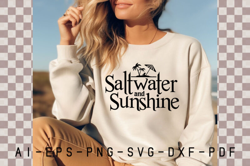 Saltwater and Sunshine, Summer SVG
