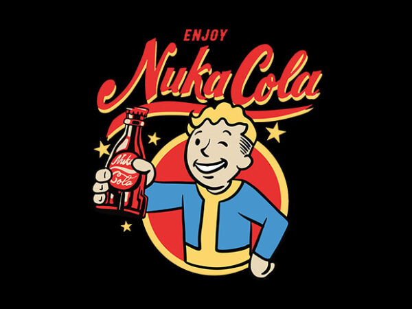 Nuka cola T shirt vector artwork