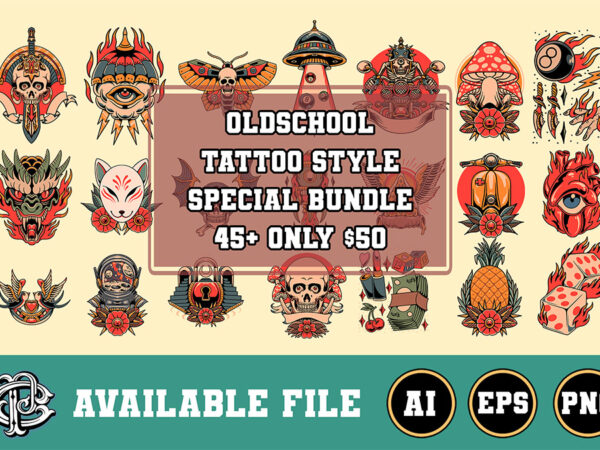 Oldschool style special bundle part 1 t shirt design online