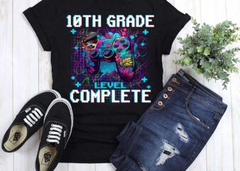 10th Grade Level Complete Graduation Him Boys Last Day School T-Shirt ltsp