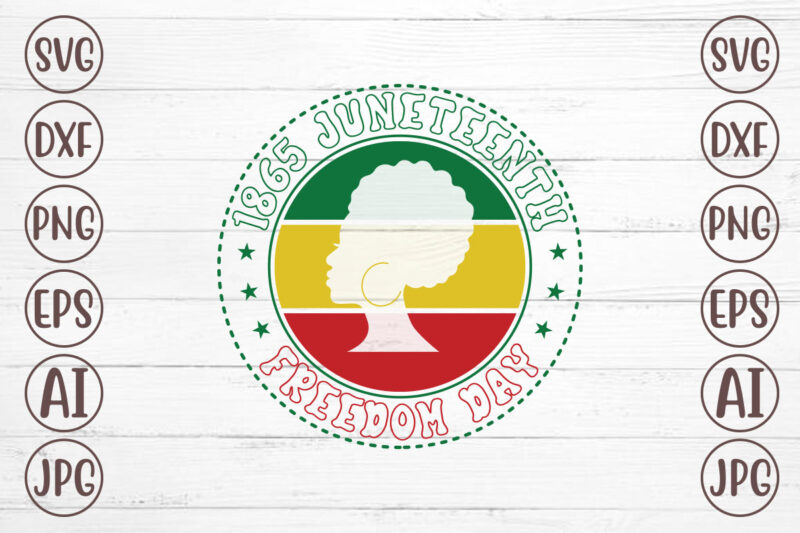 1865 Juneteenth Freedom Day T-Shirt Design