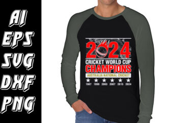 2024 CRICKET WORLD CUP CHAMPIONS AUSTRALIA NATIONAL CRICKET