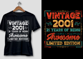 21 Years of Being Awesome Limited Edition T-Shirt Design