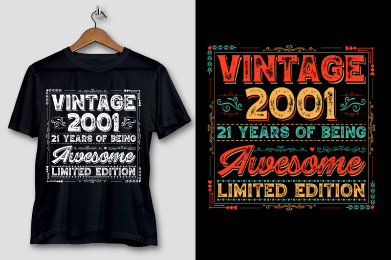 21 Years of Being Awesome Limited Edition T-Shirt Design