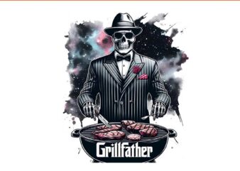 GrillFather Png, Grillfather Dad Life PNG t shirt design template