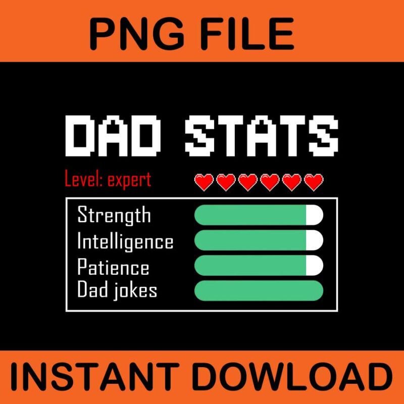 Dad Stats Level Expert PNG