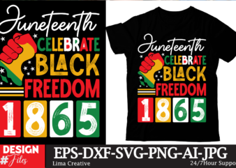 Juneteenth Celebrate Black Freedom 1865 T-shirt Design , Black History Embroidery Design, Juneteenth 1865 Machine Embroidery Design, African