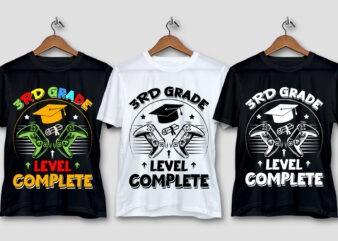 3rd Grade Level Complete T-Shirt Design