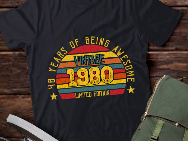 40 year old gifts vintage 1980 limited edition 40th birthday t-shirt ltsp