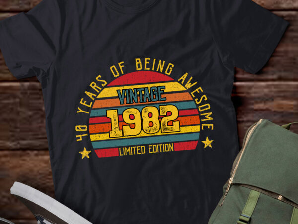 40 year old gifts vintage 1982 limited edition 40th birthday t-shirt ltsp