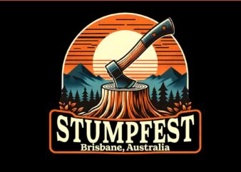 Stumpfest Brisbane Australia PNG t shirt template vector