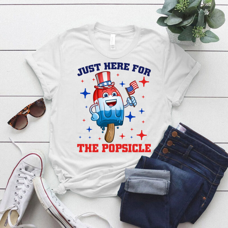 4th Of July Popsicle USA American flag Patriotic boys kids T-Shirt ltsp