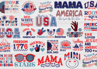 4th of July T-shirt Bundle 4th of July SVG Bundle