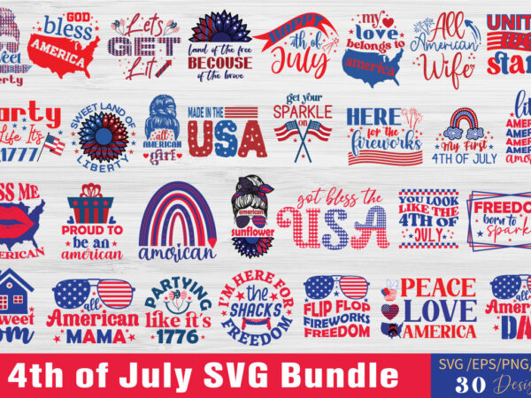 4th of july svg bundle