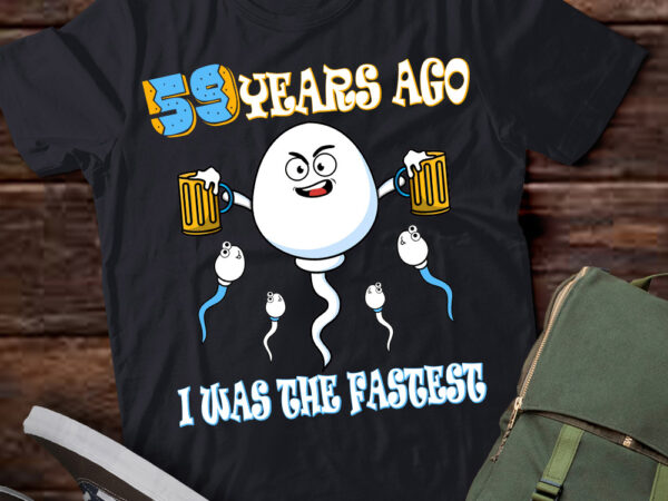 59 years ago i was the fastest birthday decorations t-shirt ltsp