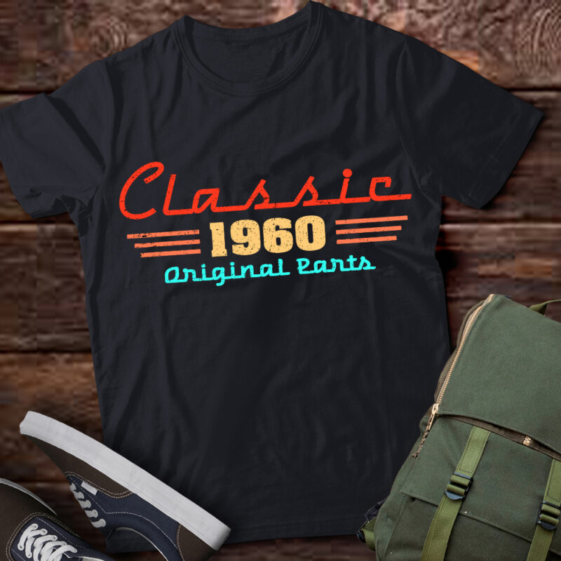 60 Year Old Vintage Classic Car 1960 60th Birthday T-Shirt ltsp