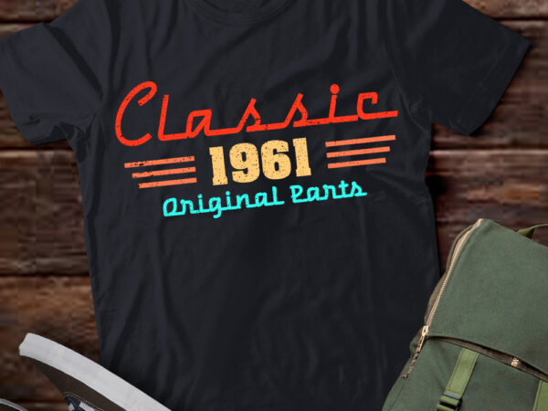 60 year old vintage classic car 1961 60th birthday t-shirt ltsp