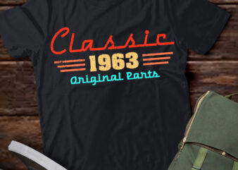 60 Year Old Vintage Classic Car 1963 60th Birthday T-Shirt ltsp