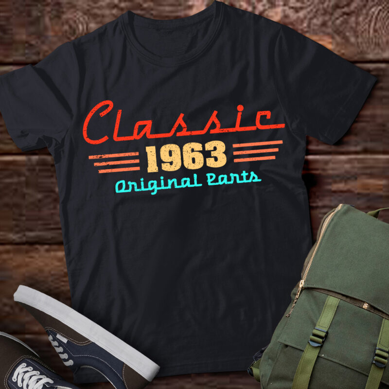 60 Year Old Vintage Classic Car 1963 60th Birthday T-Shirt ltsp