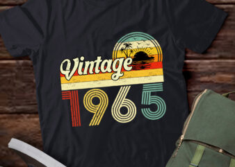 60 Years Old Gifts Vintage Born In 1965 Retro 60th Birthday T-Shirt ltsp