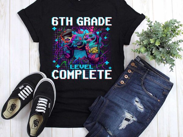 6th grade level complete graduation him boys last day school t-shirt ltsp